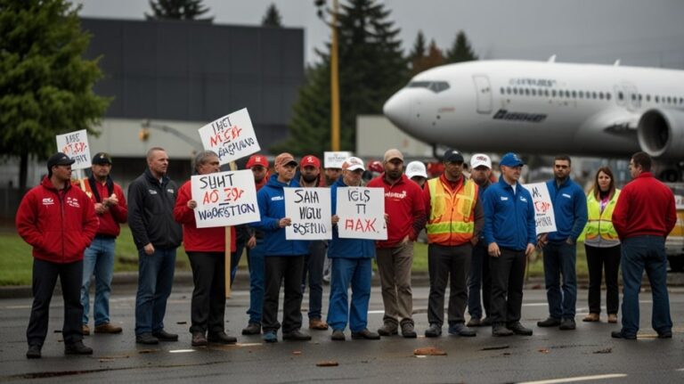 Boeing Strike Halts 737 MAX Production Amid Wage Dispute