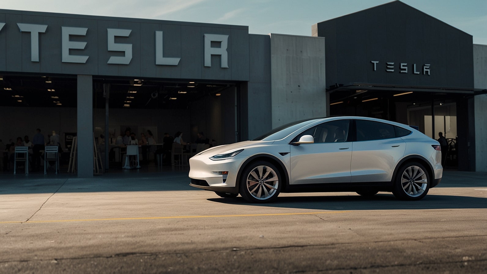 Elon Musk, CEO of Tesla, stands in front of a Tesla Cybertruck, symbolizing his recent $750 million investment in Tesla shares, with a stock market graph in the background.
