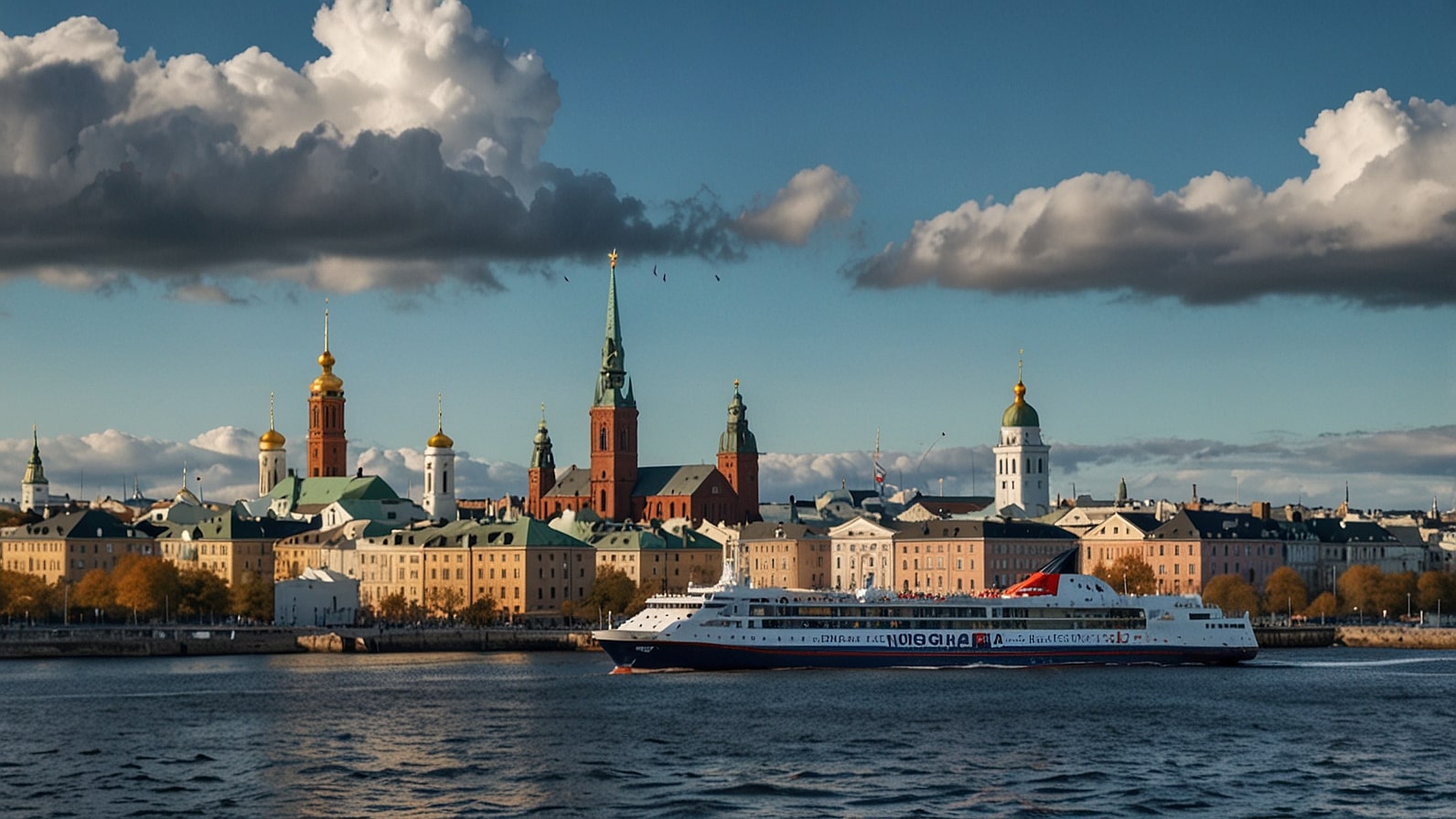 Collage of Helsinki skyline with icons representing Nordea Bank strategy, Stena Line ferry acquisition, EU clean energy projects, nuclear revival, and Konecranes leadership in Finland business news for November 2025